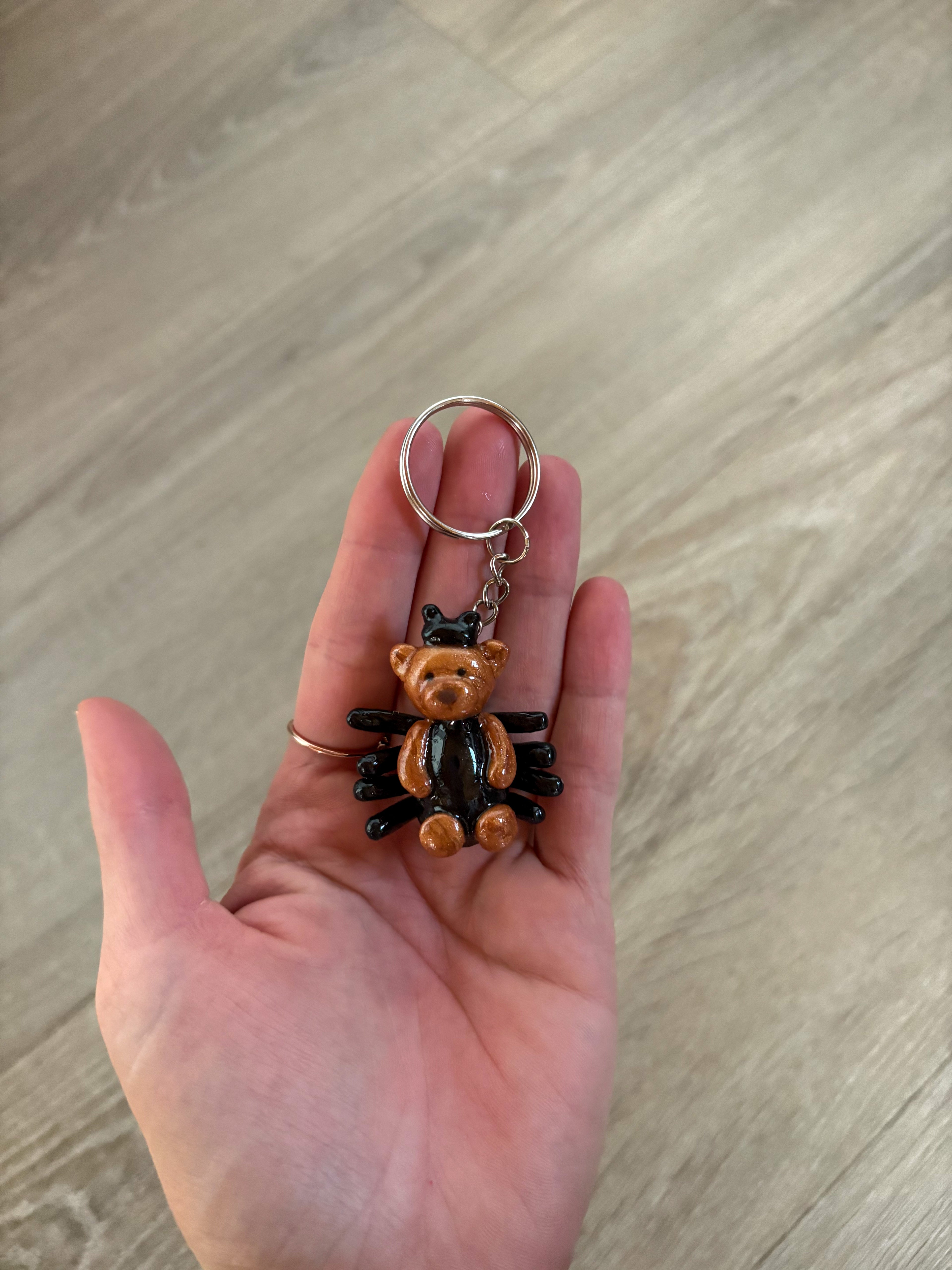 Spider bartholomew bear Jellycat inspired keyring