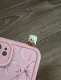 Jellycat inspired white marshmallow phone hipper