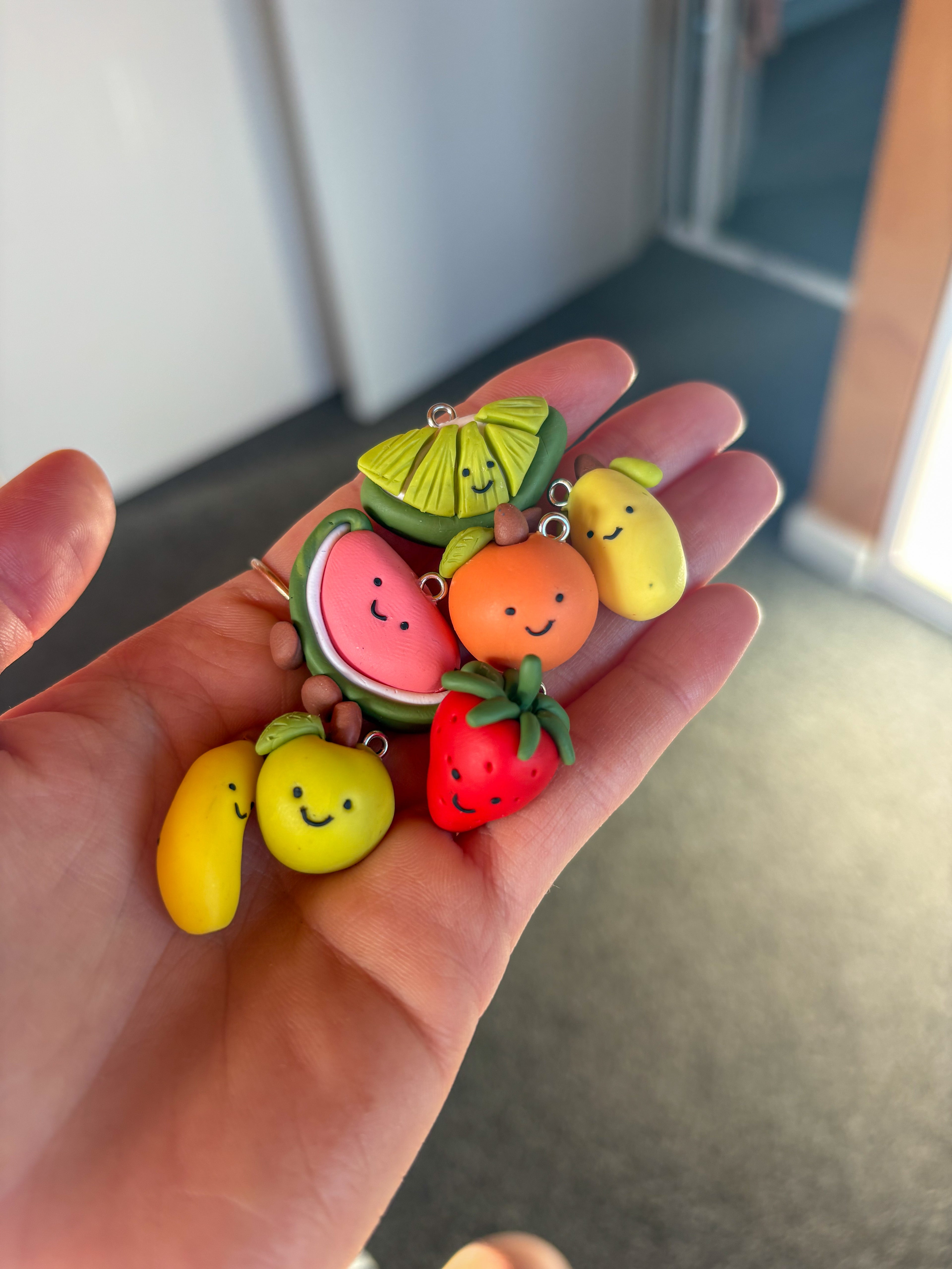 Full fruit keyring collection Jellycat inspired