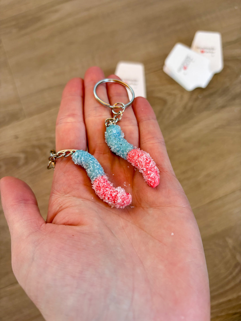 Sugar coated snake keyring