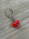 Jellycat inspired love heart keyring