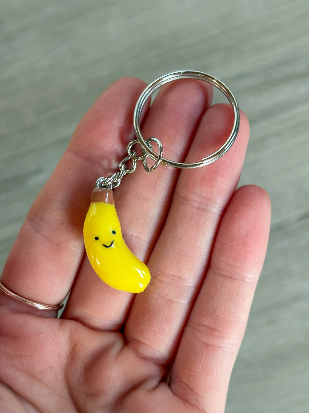 Banana Jellycat inspired keyring
