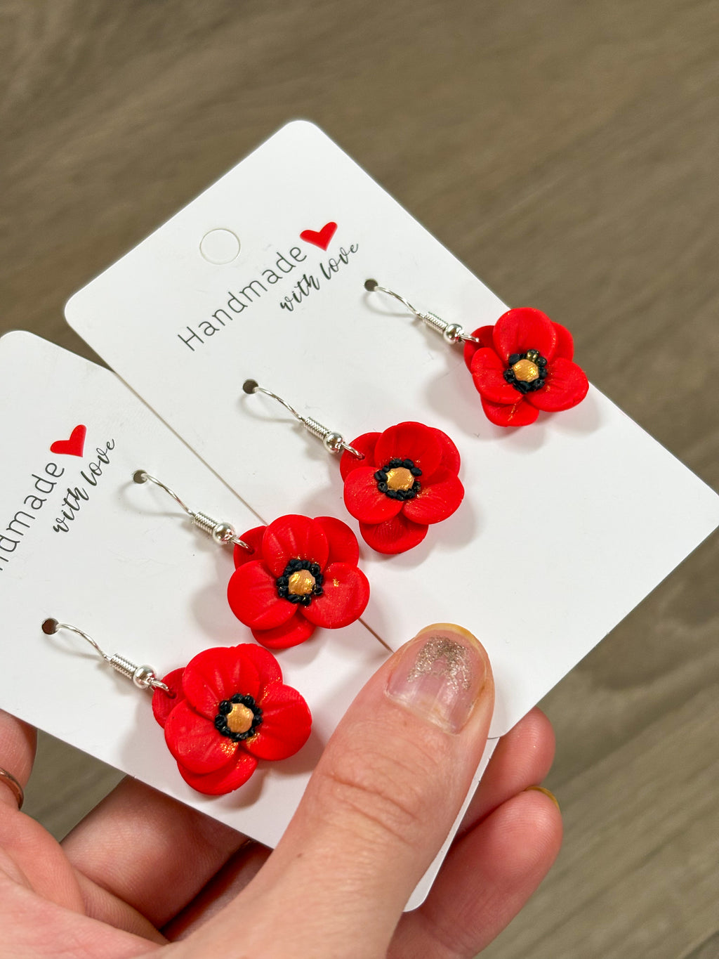Poppy dangles