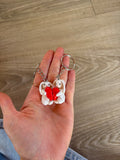 magnetic love heart bunny keyrings