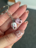 Jellycat inspired double Marshmallow keyings