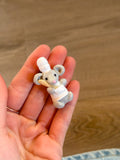 Jellycat inspired mouse/chef keyring