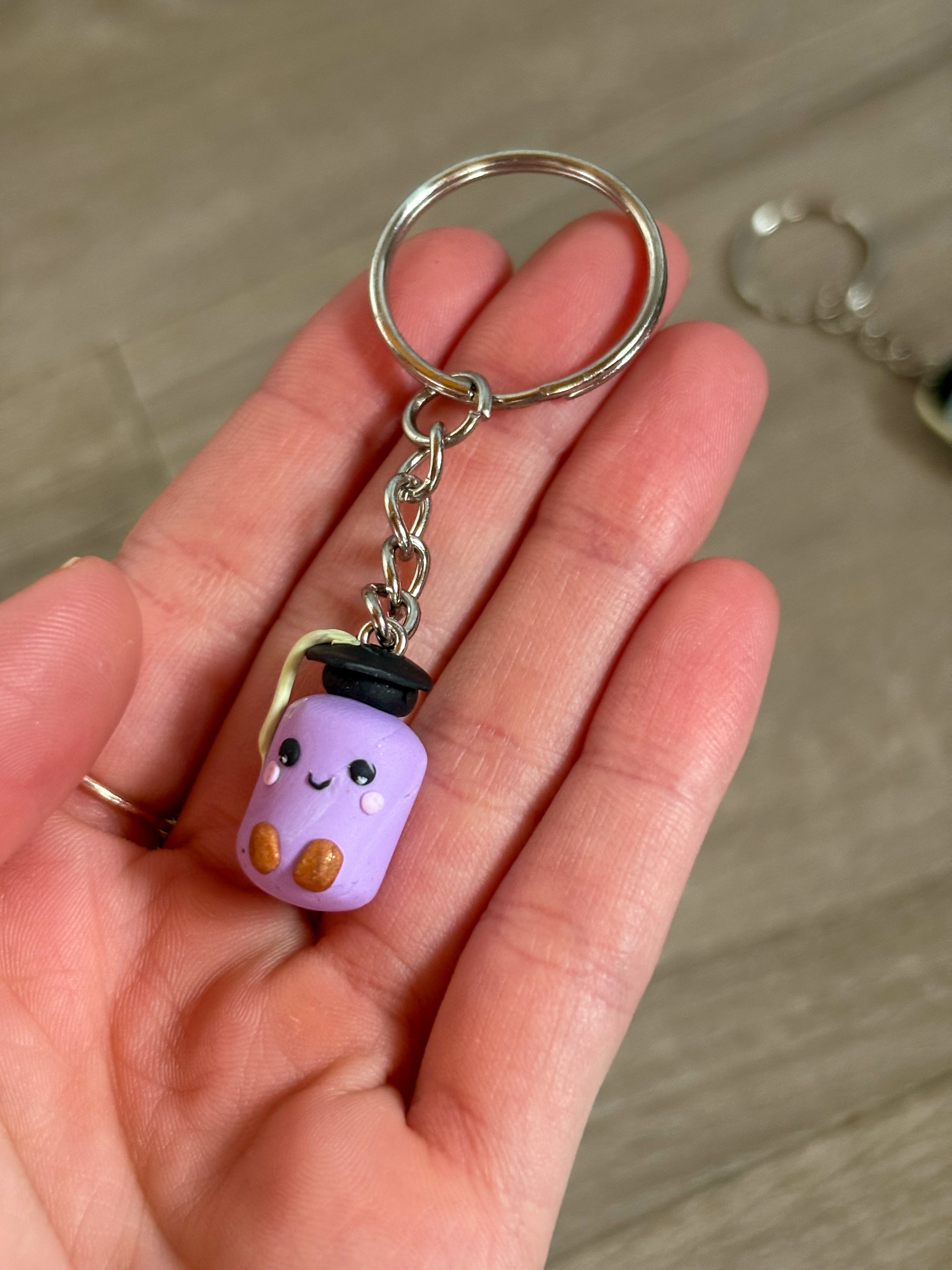 Purple grad jellycat inspired marshmallow keying non- resin