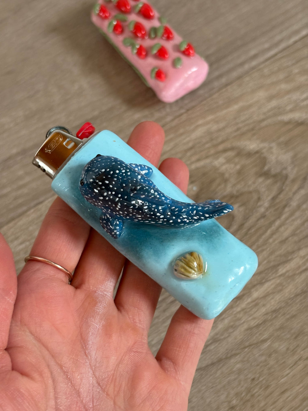 Whale shark lighter case