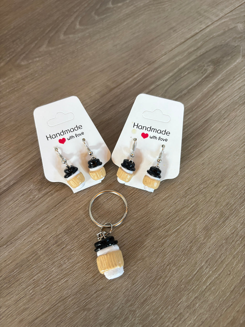 Takeaway coffee cup keyring