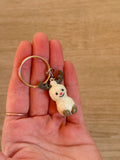 Jellycat inspired reindeer peanut keyring