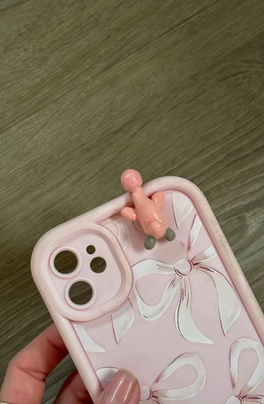 Jellycat inspired flamingo phone hipper