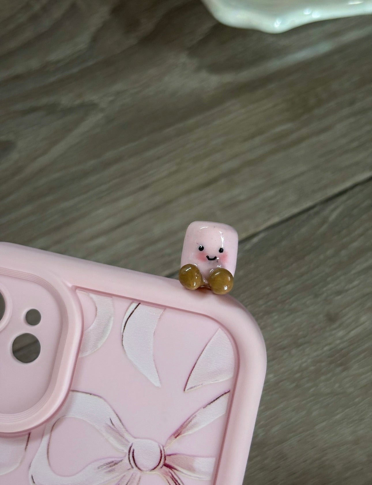 Jellycat inspired pink marshmallow phone hipper