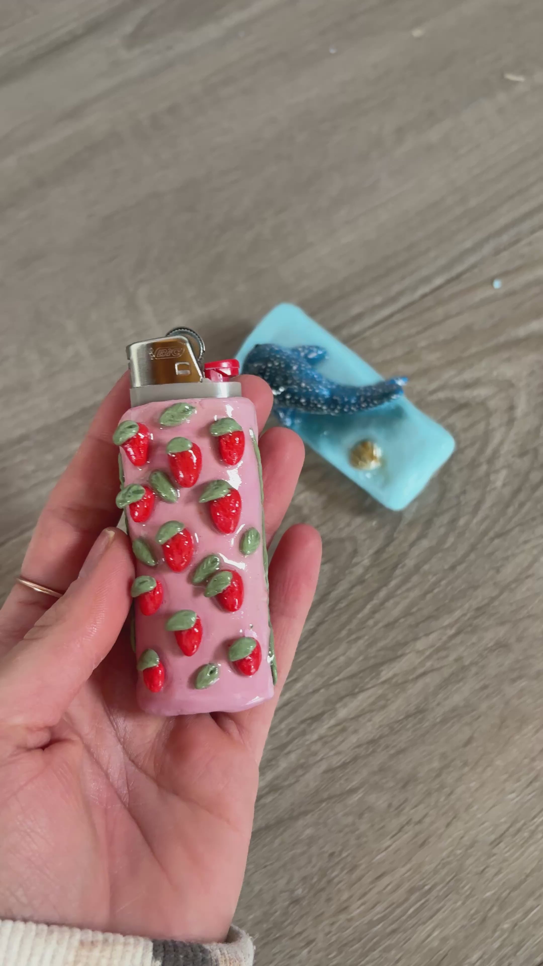 Strawberry lighter case